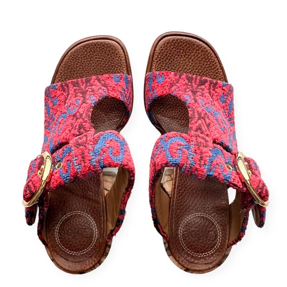 SOLD Chloé Tapestry Platform Mules - Picture 5 of 11